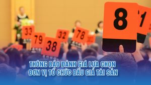 Thông báo đánh giá lựa chọn đơn vị tổ chức đấu giá tài sản