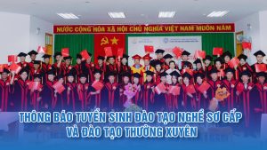Thông báo tuyển sinh đào tạo nghề trình độ sơ cấp và đào tạo thường xuyên năm 2025