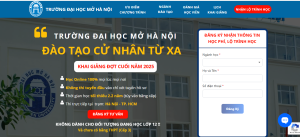 Thông báo tuyển sinh Đại học Từ xa của Đại học mở Hà Nội